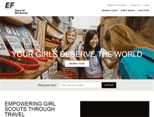 Tablet Screenshot of girltrips.eftours.com