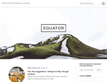 Tablet Screenshot of equator.eftours.com